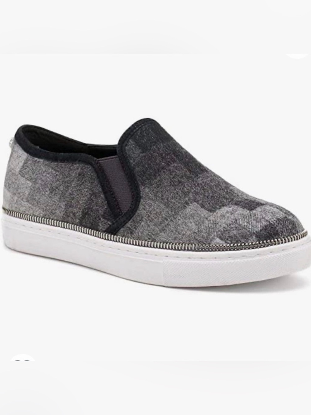 BOTKIER | Women's Harper Tonal Check Slip-On Platform Sneakers size 6.5 Skater